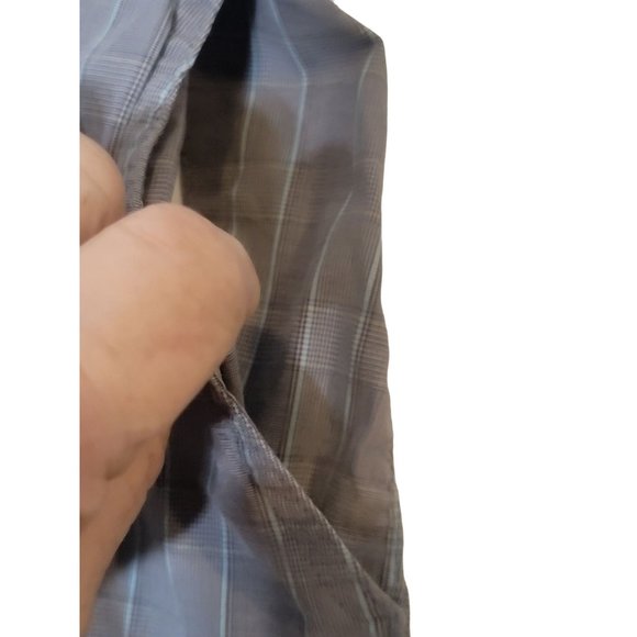 Eddie Bauer Flat Front Bermuda Shorts Gray Plaid Size 42 Men's - Picture 5 of 7